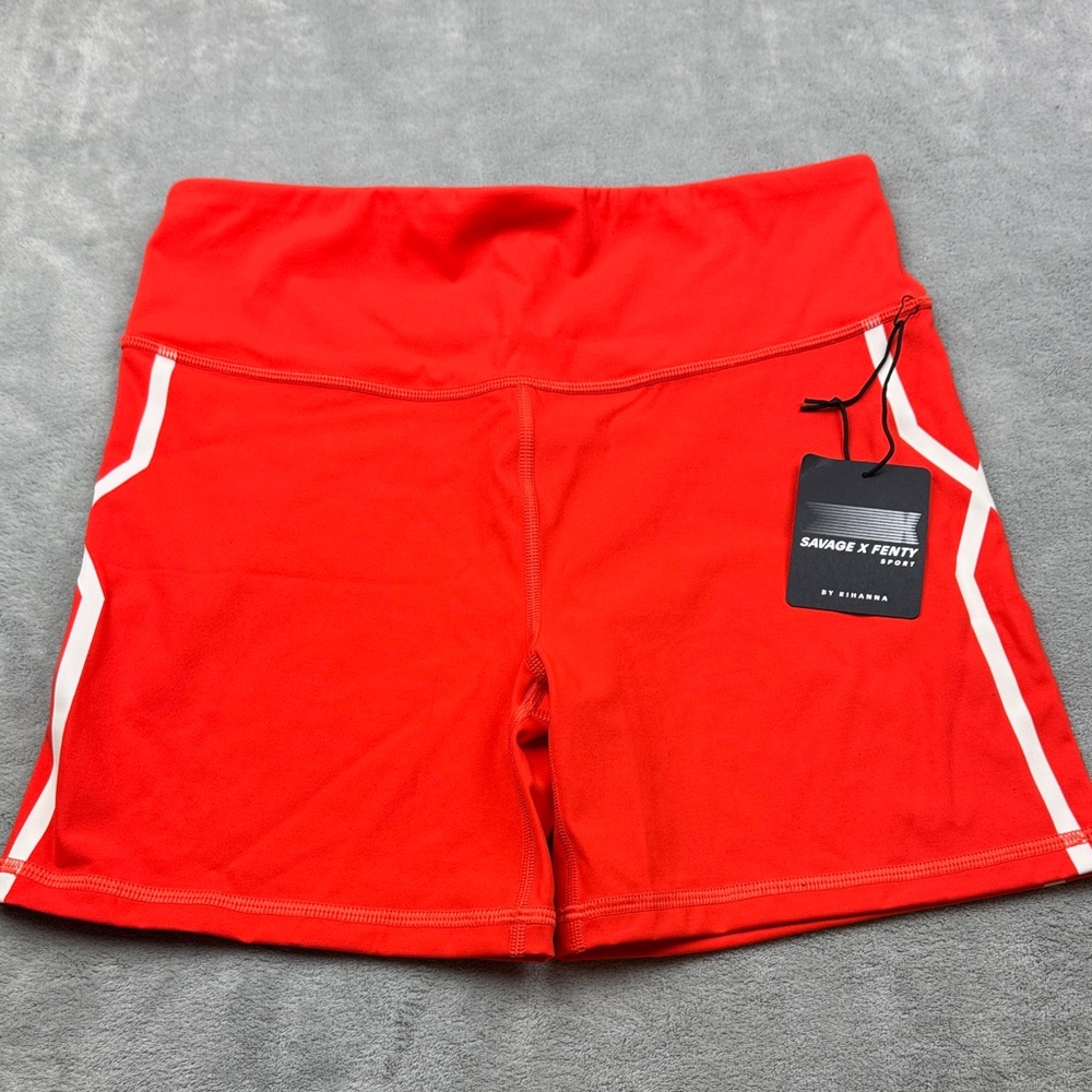 Savage X Fenty Women's Vibrant Orange Athletic Shorts
